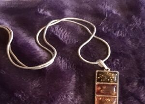 Sculptural Sterling Silver Amber Necklace